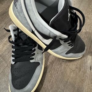 Jordan Black and Gray Sneakers